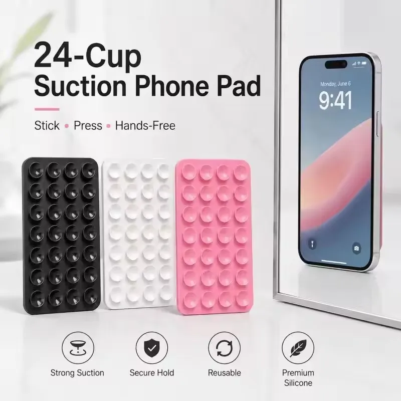 Phone Cases Case - Silikon-Wandhalterung mit Saugnapf, Kreative Multifunktionale Wandmontierte