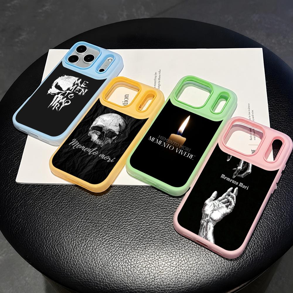 Phone Cases With Card Holder - Memento Mori Handyhülle 2-in-1 Abnehmbar Transparent