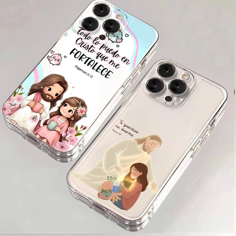 Phone Cases Jesus - Cartoon Jesus Und Mich Bibel Vers