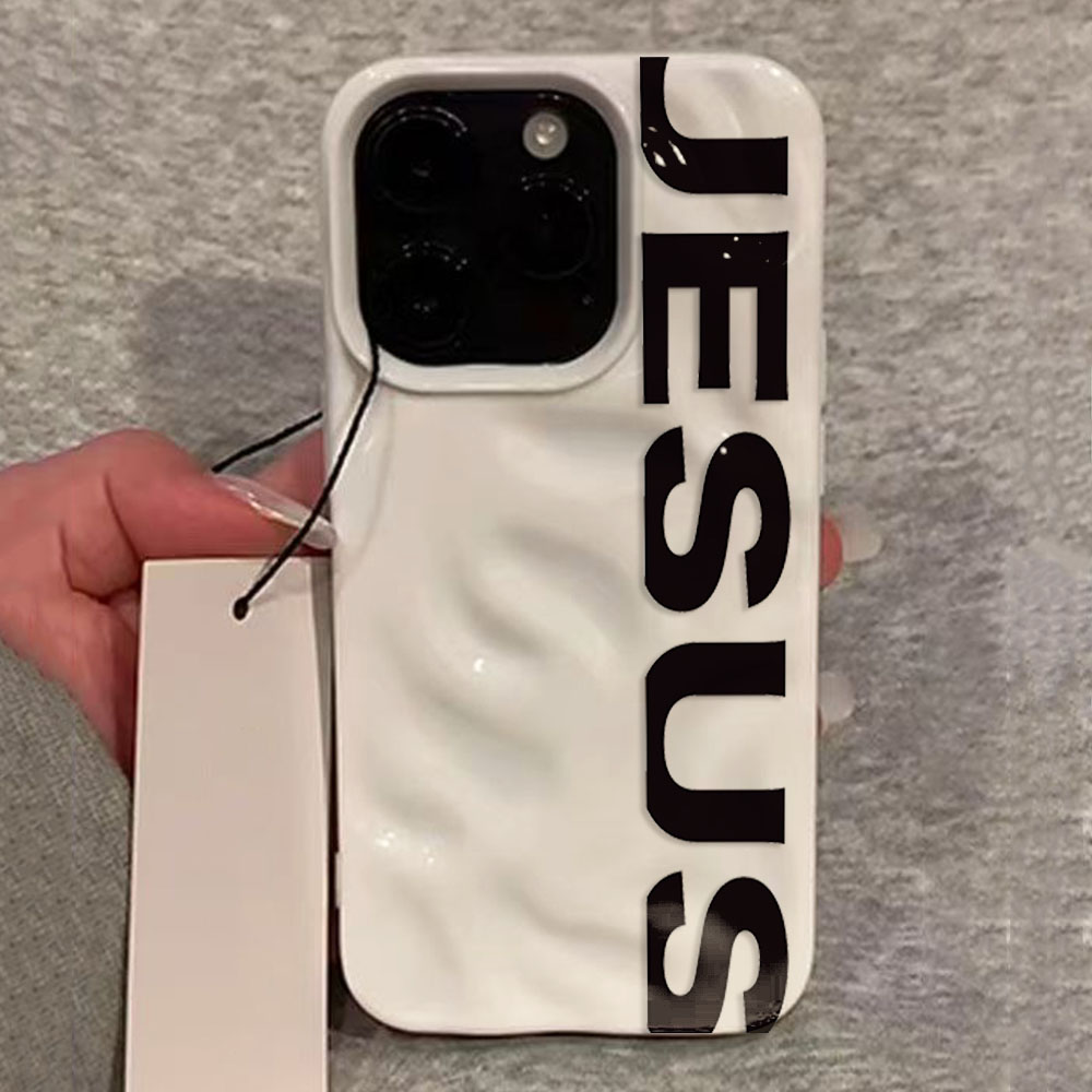 Phone Cases Jesus - Frauen in englischen Wörtern Buchstaben Muster