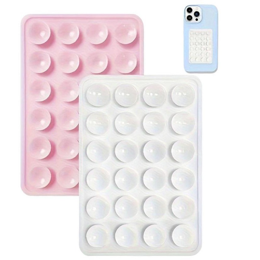 Phone Cases Case - Multifunktionaler Saugnapf-Wandständer, Silikon-Saugnapf-Telefonhalter, Matte, quadratisch, rutschfest,