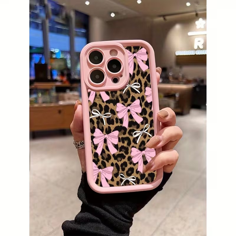 Apple Iphone 15 - Leopardenmuster Schleife Handyhülle für iPhone 18