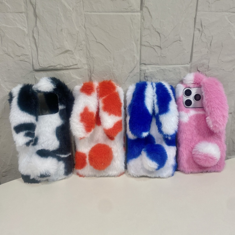 Phone Cases Cute Iphone 14 - Niedliche Hasen-Design Flauschige Handyhüllen für iPhone