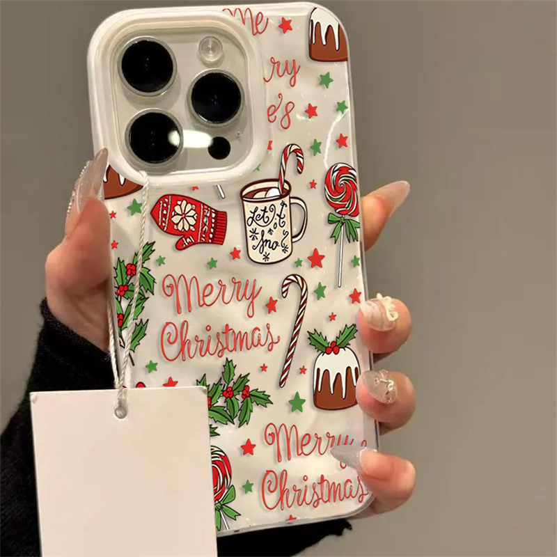 Phone Cases Cute Iphone 14 - Niedliche Festliche Weihnachtsmuster-Handyhülle für iPhone 17