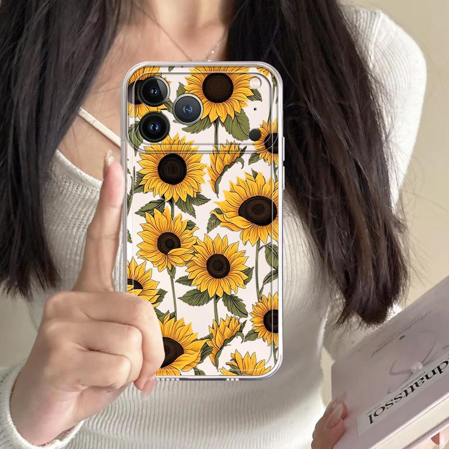Niedliche Sonnenblumenmuster-H – Phone Cases Cute Iphone 14 Bewertung und Preis