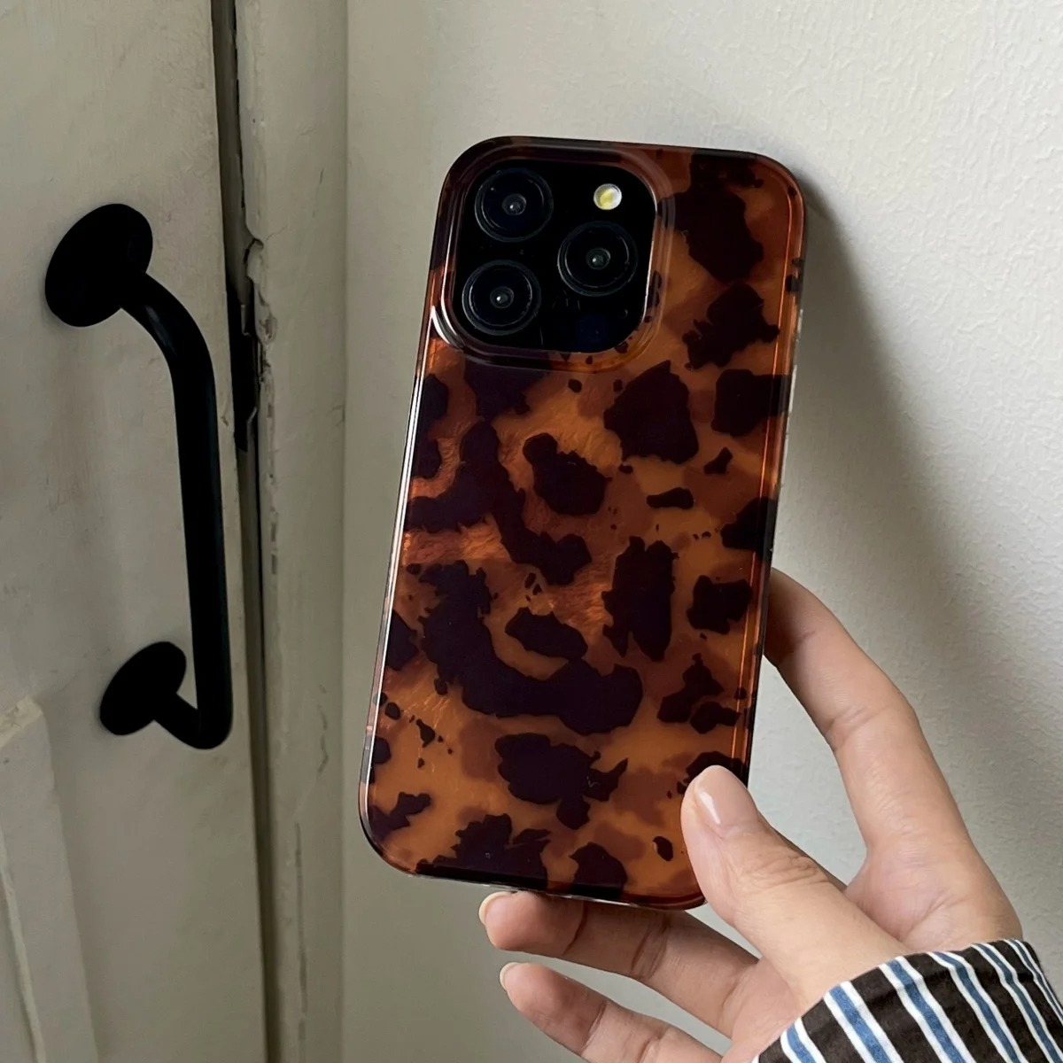 Retro-Amber-Textur Laser-Handy – Phone Cases Leopard Print Bewertung und Preis