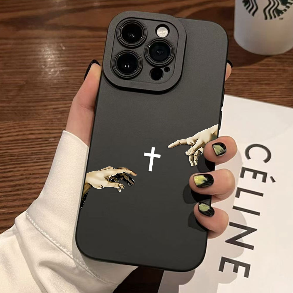 Jesus Kreuz Gemalt Anti-Schock – Phone Cases Jesus Bewertung und Preis