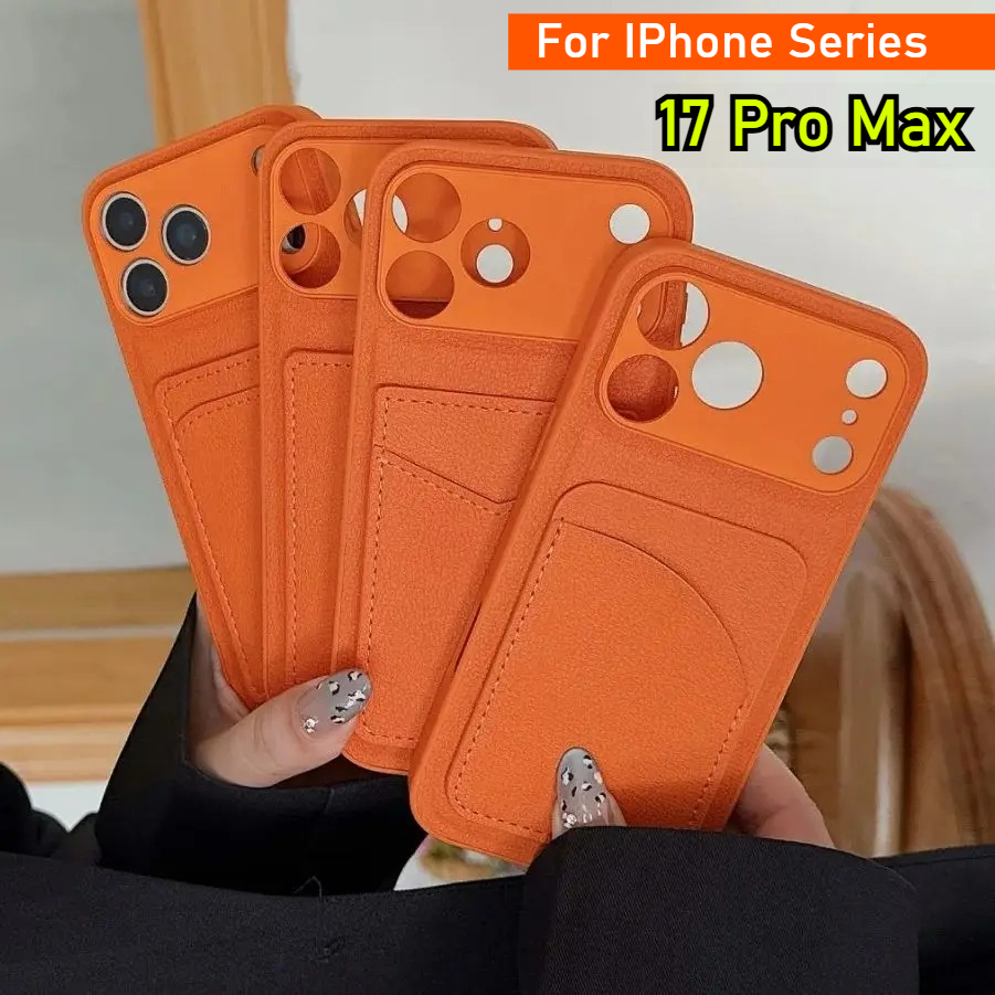 Leder Orange Farbe Kartenhalte – Phone Cases With Card Holder Bewertung und Preis