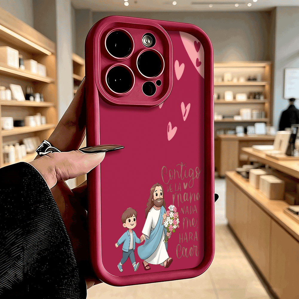 Jesus und Kind Weiche TPU-Hand – Phone Cases Jesus Bewertung und Preis