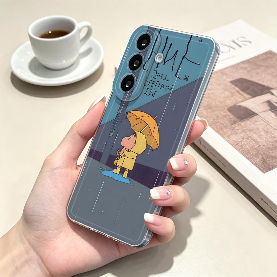 Gelber Regenschirm-Jungen Hand – Phone Cases Samsung Bewertung und Preis