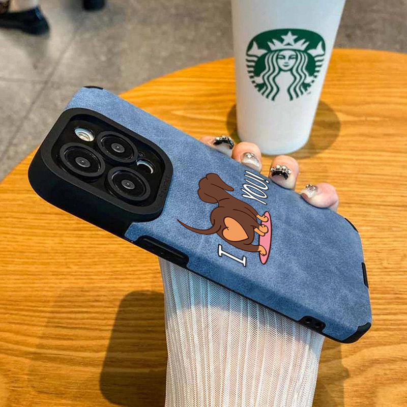Niedliche Dackel-Herz-Aufdruck – Phone Cases Cute Iphone 14 Bewertung und Preis